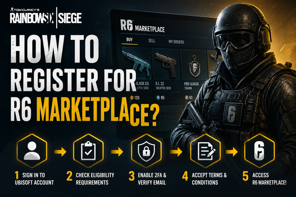 How To Register For R6 Marketplace?