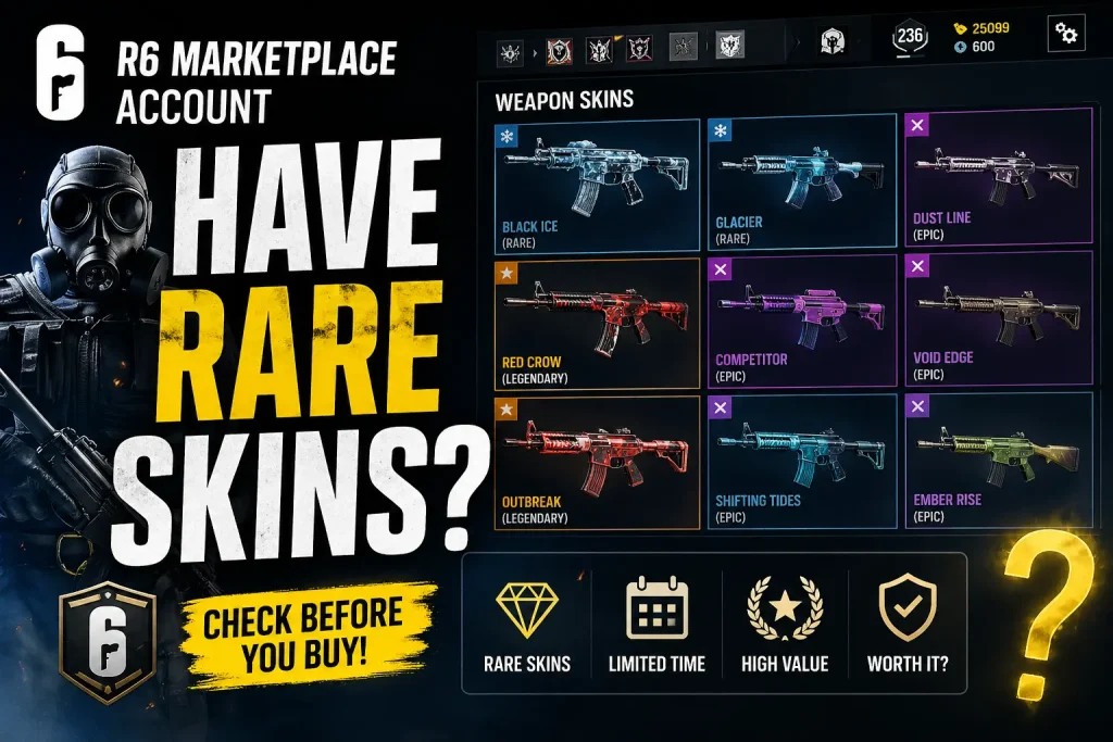 R6 Marketplace Account have Rare Skins?