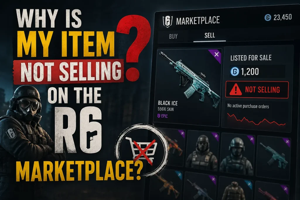 Why Is My Item Not Selling on The R6 Marketplace?